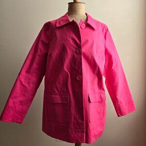 Old Navy Bright Pink Trench Coat